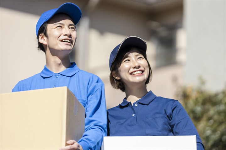 《福知山市》週払いOK・4ｔ車での企業向け一般貨物の集配ドライバー！（Web面接OK・高時給）